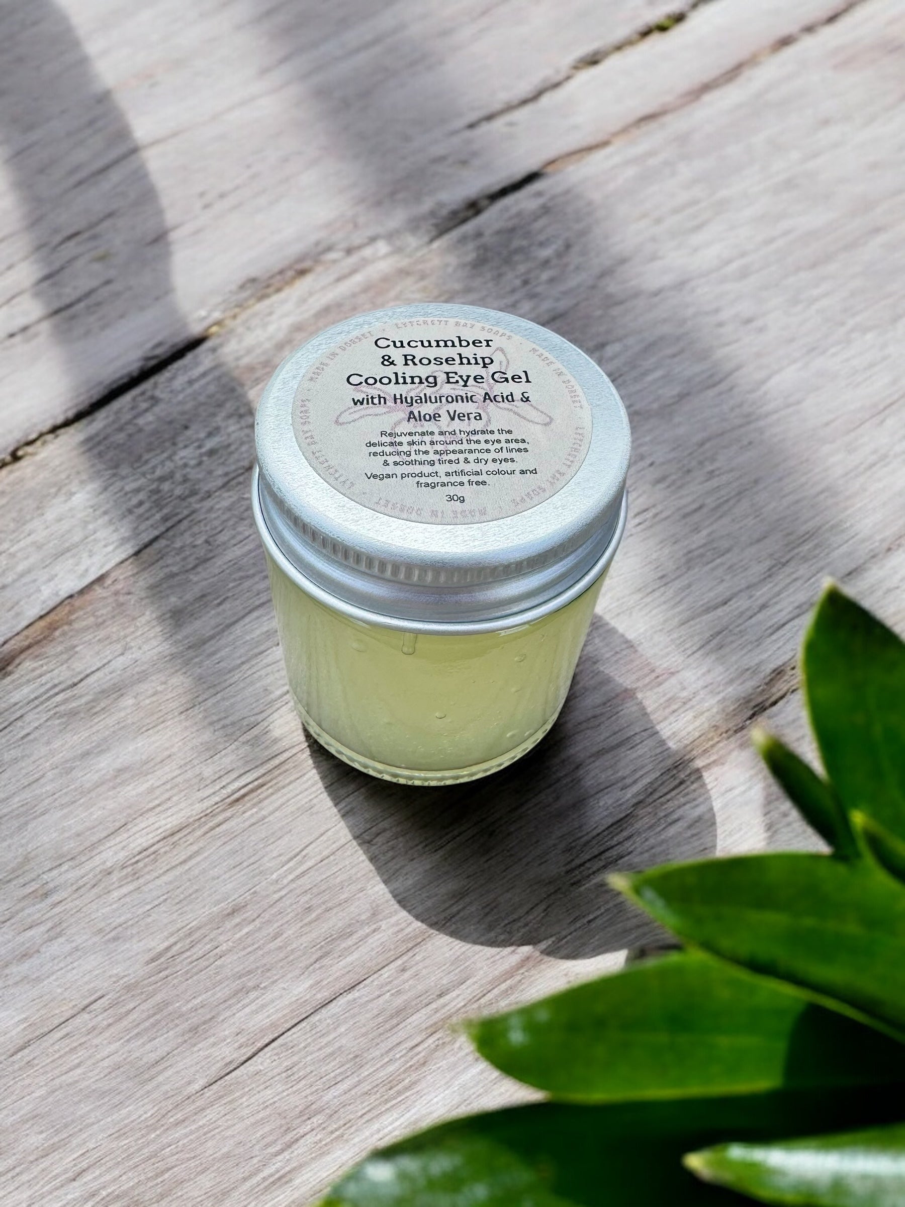 Cucumber & Rosehip Cooling Eye Gel with Hyaluronic Acid & Aloe - 30g