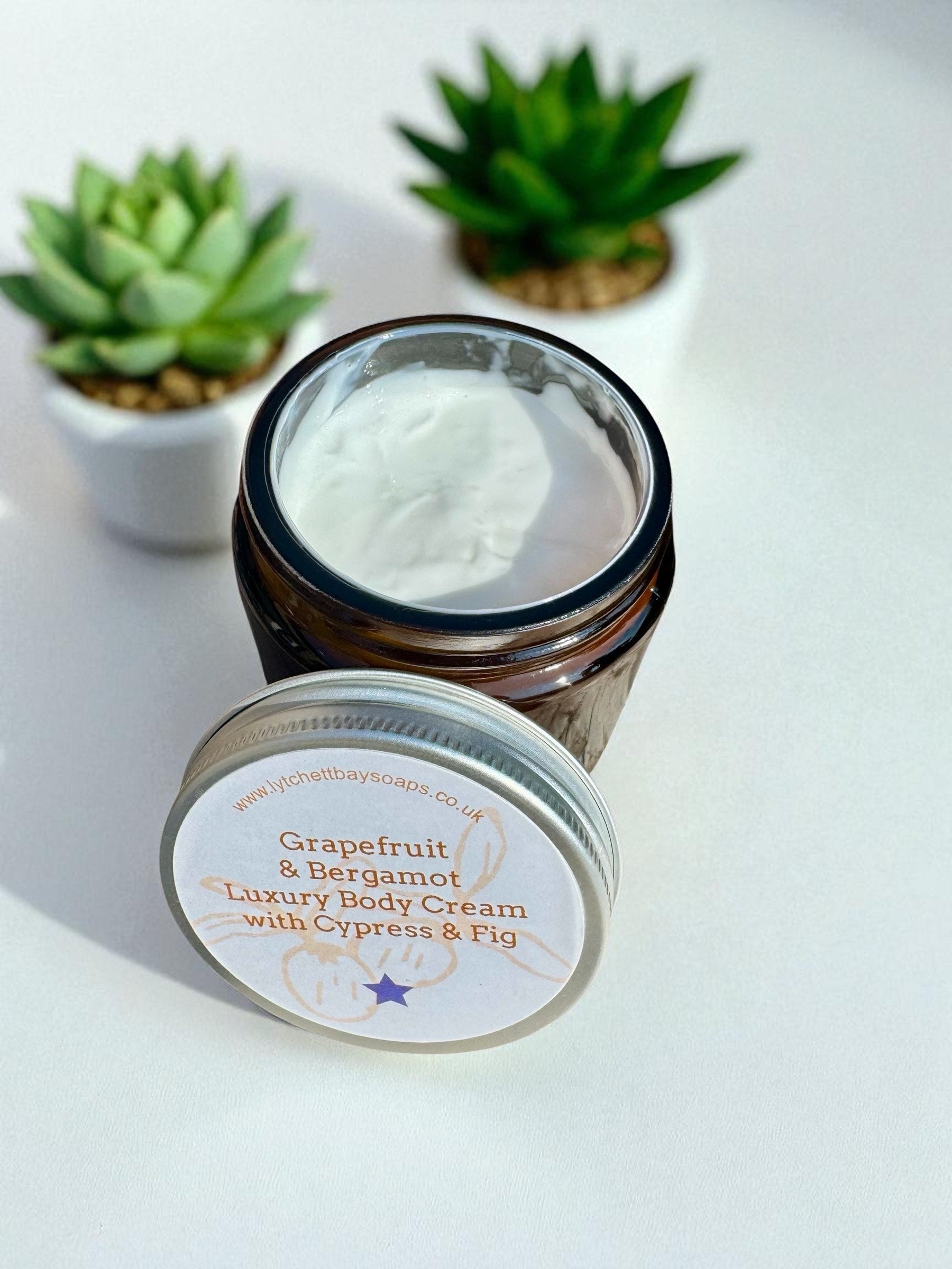 Grapefruit and Bergamot Luxury Body Cream with Cypress & Fig ~ 100g