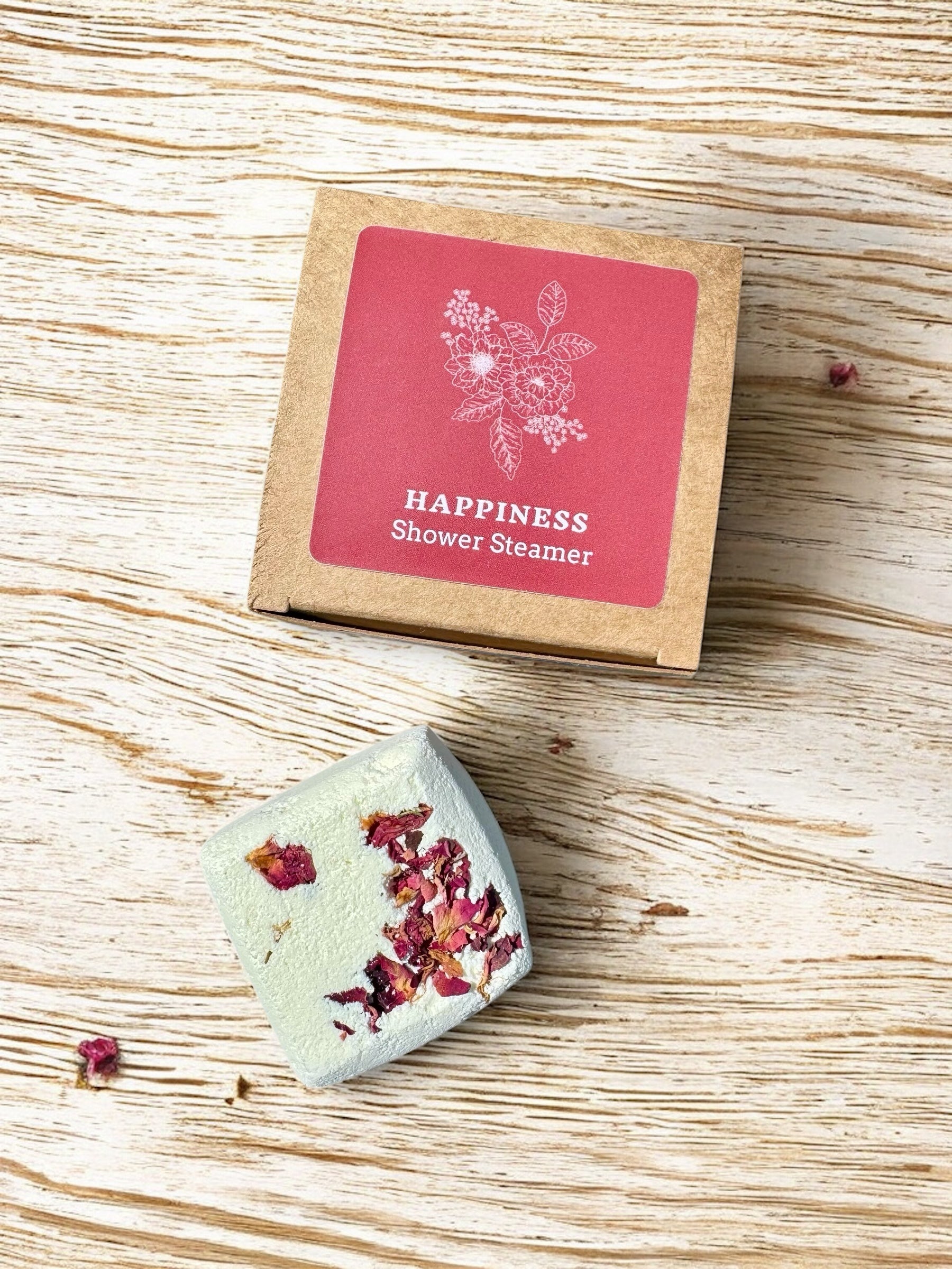 'Happiness' Aromatherapy Shower Steamer with a blend of uplifting Essential Oils ~ 75g