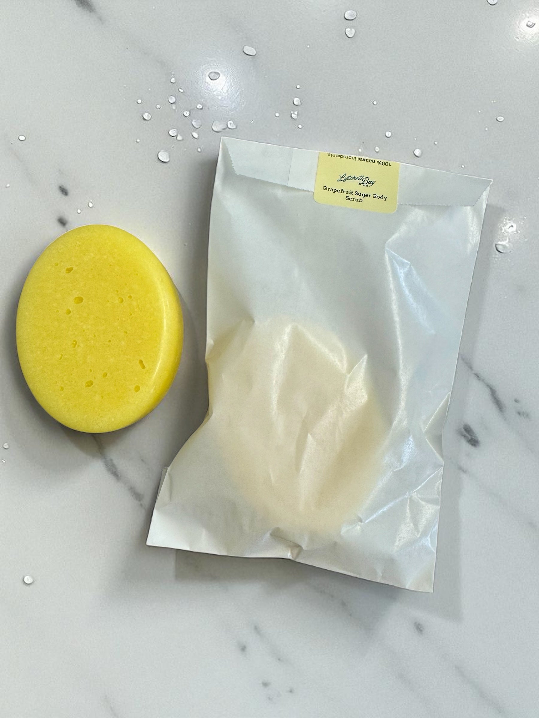 Grapefruit Sugar Body Scrub, 100% natural, 100g