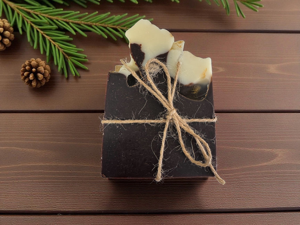 Mint Chocolate Christmas Soap Bar - weight approx. 100g