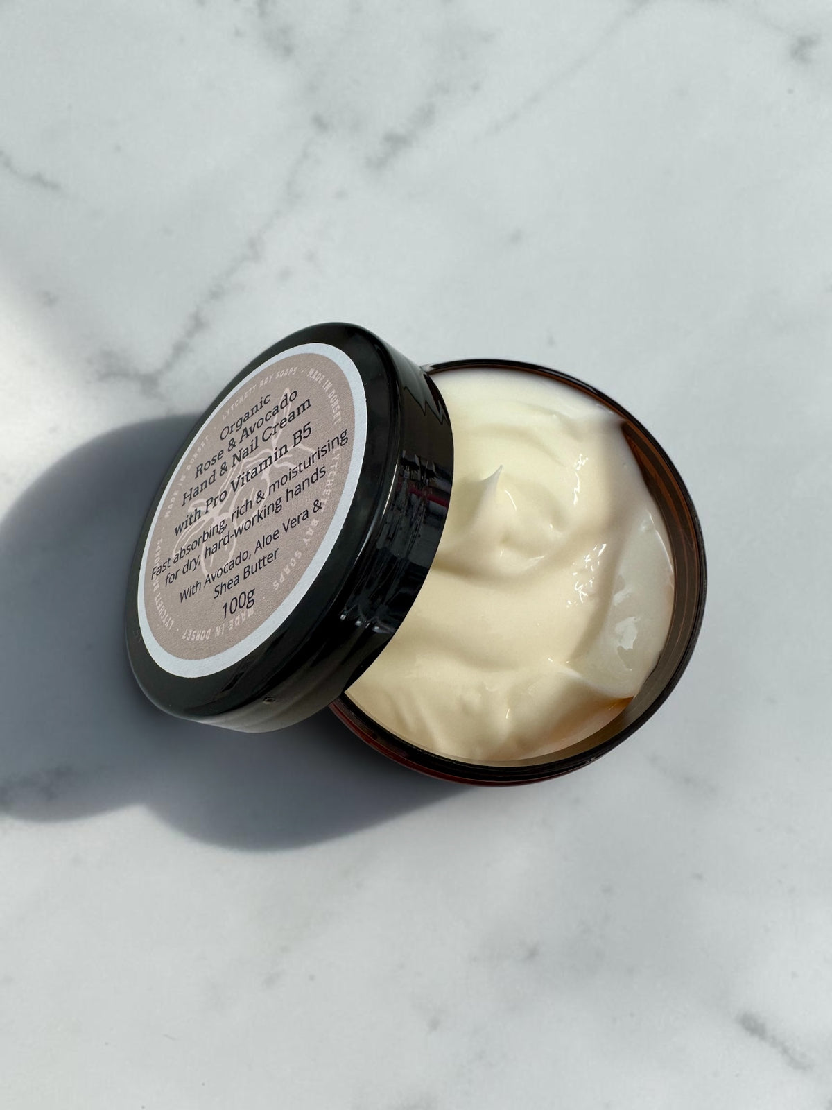Rose and Avocado Organic Hand & Nail Cream with Pro Vitamin B5