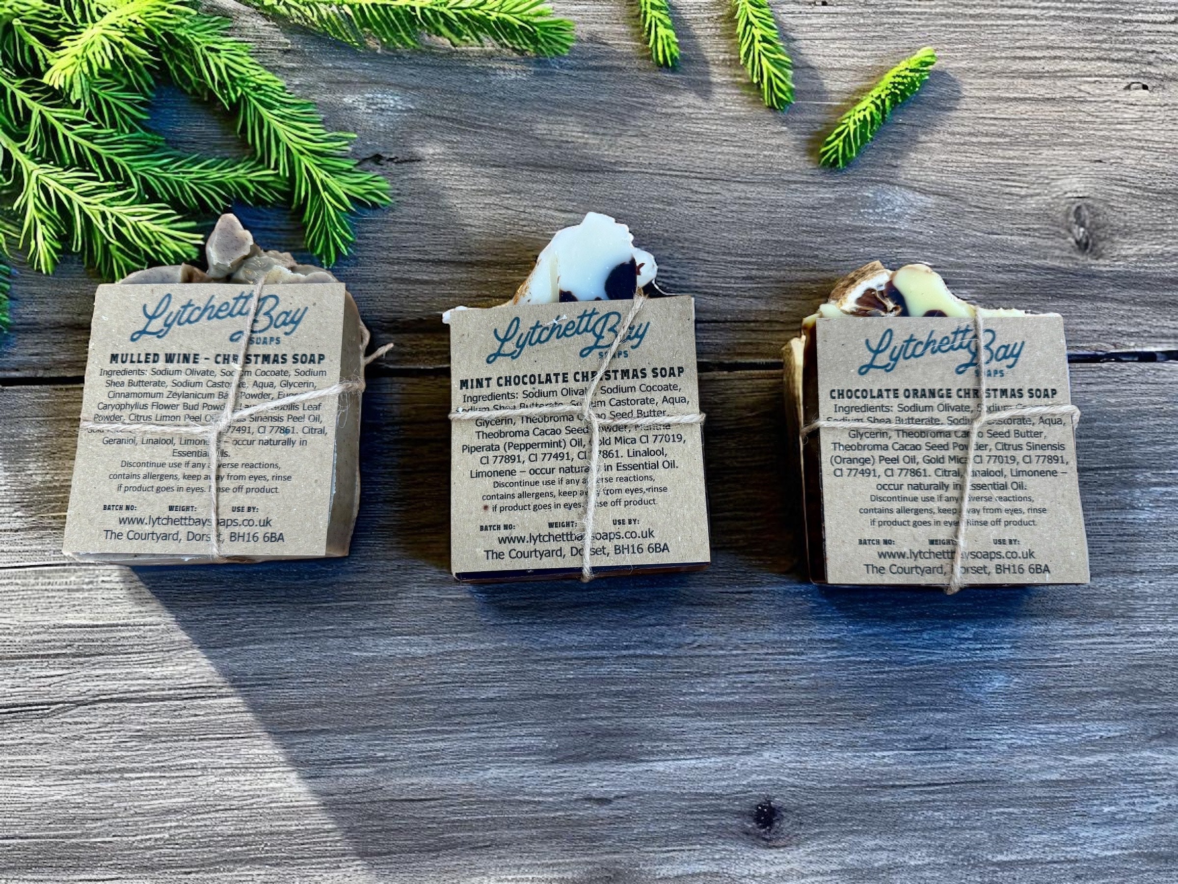 Chocolate Orange Christmas Soap Bar - approx weight 100g