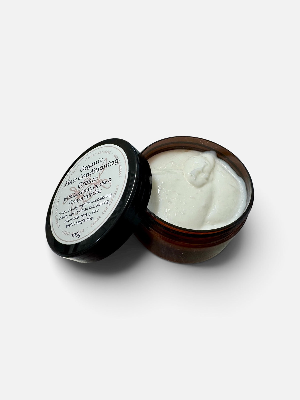 Organic Hair Conditioning Cream with Coconut, Jojoba and Grapefruit Oils 100g