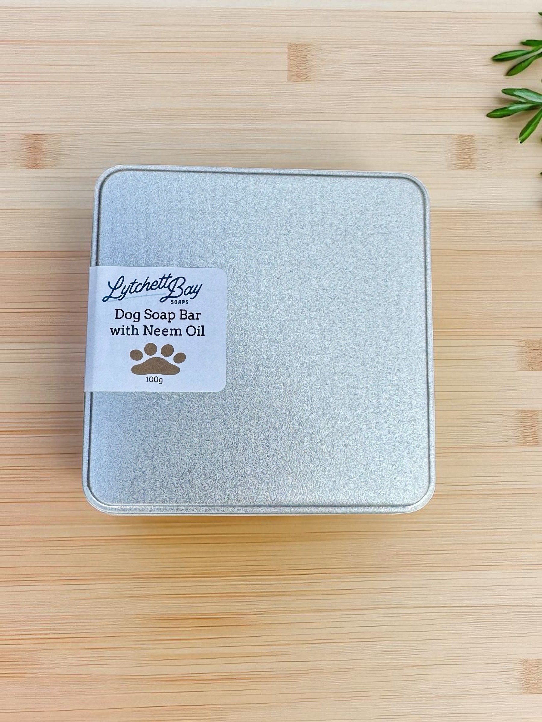 Dog Soap with Neem Oil - in a tin