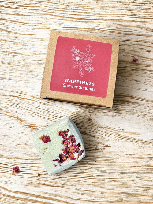'Happiness' Aromatherapy Shower Steamer with a blend of uplifting Essential Oils ~ 75g