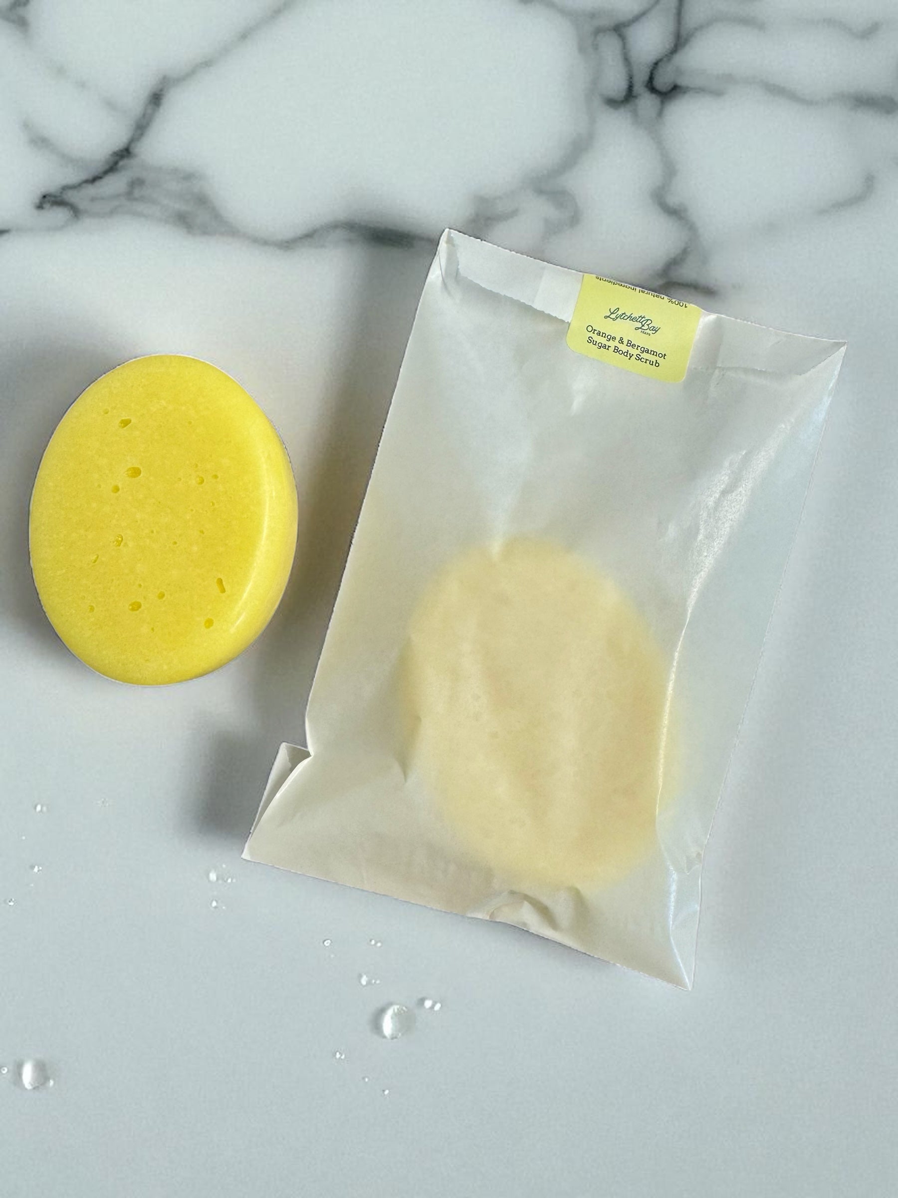 Orange and Bergamot Sugar Body Scrub, 100% natural. 100g