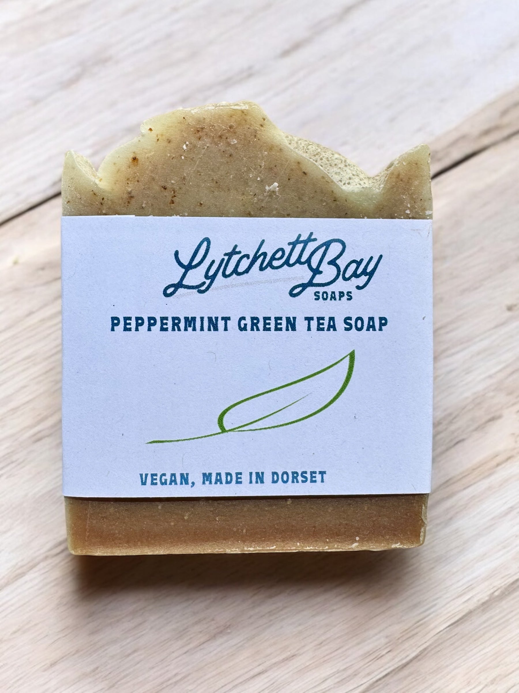 Peppermint Green Tea Soap ~ Botanical Soap Bar 100g