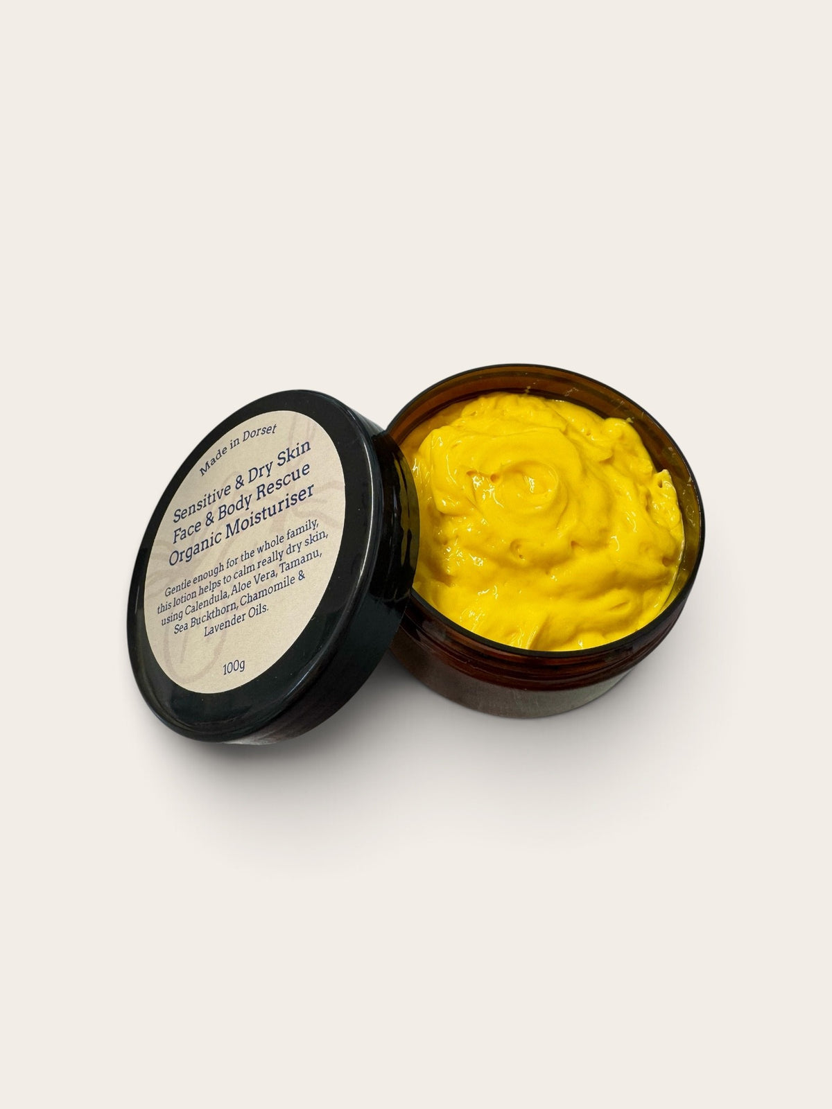 Sensitive & Dry Skin ~ Face & Body Rescue Organic Moisturiser 100g - Vegan
